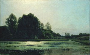 Landscape at Cernay, 1866 by Emile Adelard Breton